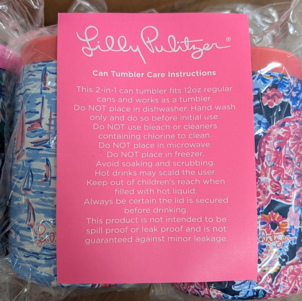 Lilly Pulitzer Tumblers - Set of 4 - Picture 4 of 5
